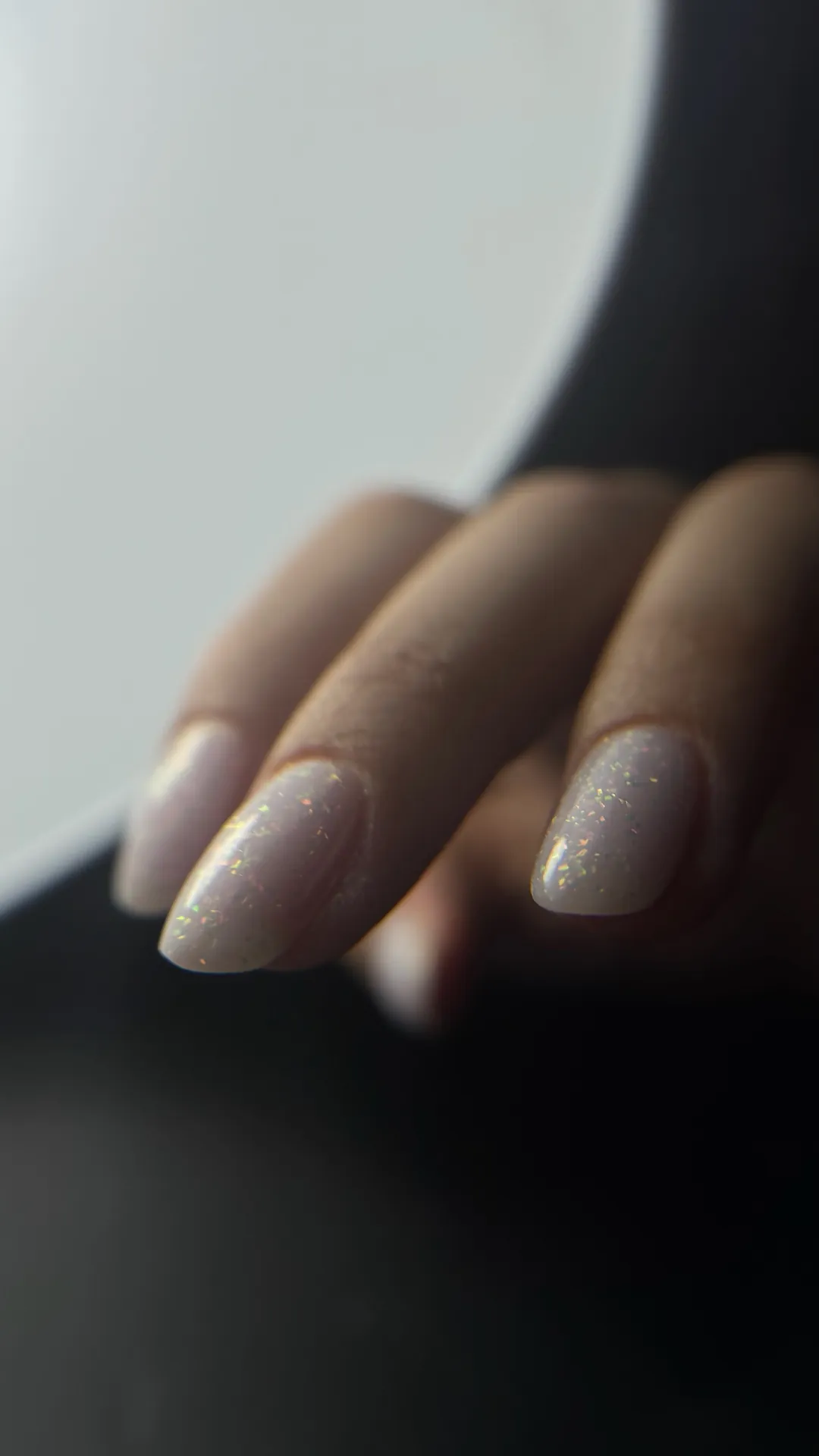 French manucure blanche classique